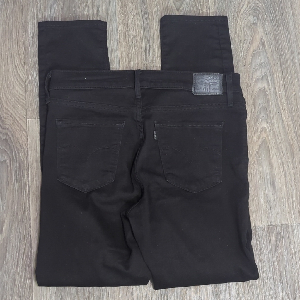 Women 311 Shaping Skinny Black Jeans - Picture 3 of 7